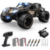 imageDEERC 114 Crawler RC Car 48Kph High Speed RC Truck with LED Headlight for Boys Aldult Offroad 4x4 24Ghz Remote Control Car Monster Truck Toy 2 Batteries 40 Mins Running Time