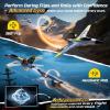 imageDEERC F18 4 Channel RC Plane for Adults Remote Control Airplane Fighter Jet24GHz 6axis Gyro Stabilizer RTF Hobby Glider Aircraft Plane with 2 Batteries Easy to Fly for Adults Boys