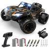 imageDEERC 114 Crawler RC Car 48Kph High Speed RC Truck with LED Headlight for Boys Aldult Offroad 4x4 24Ghz Remote Control Car Monster Truck Toy 2 Batteries 40 Mins Running Time