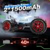 imageDEERC 114 Brushless Fast RC Cars for Adults BoysMax 50KMH High Speed Remote Control Car4X4 All Terrains RC Monster TruckWaterproof OffRoad Hobby Electric Vehicle Car Gift2 Liion Batteries
