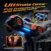 imageDEERC 1205 114 Brushless RC Car for AdultsMax 43 mphHigh Speed Electric 4x4 OffRoad RC Truck Waterproof Monster Truggy All Terrain Fast Remote Control Drift Car for Boys 812 3S Lipo Compatible