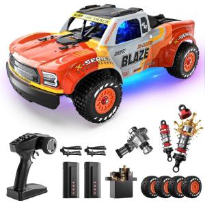 imageDEERC 1205 114 Brushless RC Car for AdultsMax 43 mphHigh Speed Electric 4x4 OffRoad RC Truck Waterproof Monster Truggy All Terrain Fast Remote Control Drift Car for Boys 812 3S Lipo Compatible