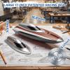 imageDEERC 17 Brushless RC Boat for Adults 45 KPH HighSpeed Racing Boat 3S 2800mAh Lipo Battery Metal Rudder SelfRighting Design Remote Control Boat for Lakes Pools amp Saltwater TX766