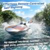 imageDEERC 17 Brushless RC Boat for Adults 45 KPH HighSpeed Racing Boat 3S 2800mAh Lipo Battery Metal Rudder SelfRighting Design Remote Control Boat for Lakes Pools amp Saltwater TX766
