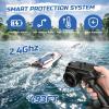 imageDEERC 17 Brushless RC Boat for Adults 45 KPH HighSpeed Racing Boat 3S 2800mAh Lipo Battery Metal Rudder SelfRighting Design Remote Control Boat for Lakes Pools amp Saltwater TX766