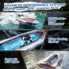 imageDEERC 17 Brushless RC Boat for Adults 45 KPH HighSpeed Racing Boat 3S 2800mAh Lipo Battery Metal Rudder SelfRighting Design Remote Control Boat for Lakes Pools amp Saltwater TX766