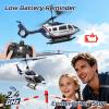 imageDEERC Apache RC Helicopter for Kids 812 Remote Control Helicopter for Adults Helicopters Toy with 26 Mins Flight Time 2 Batteries LED Lights Altitude Hold Chrismas GIF for BoysBule