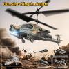 imageDEERC Apache RC Helicopter for Kids 812 Remote Control Helicopter for Adults Helicopters Toy with 26 Mins Flight Time 2 Batteries LED Lights Altitude Hold Chrismas GIF for BoysStyle