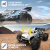 imageDEERC RC Car Remote Control Car for Age 812 All Terrain RC Monster Truck W 2 Batteries for 40 Min Play 24GHz Outdoor Off Road Rock Crawler Toy Xmas Gift for Boys Girls Kids BeginnersBrushed 120 Scale