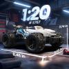 imageDEERC RC Car Remote Control Car for Age 812 All Terrain RC Monster Truck W 2 Batteries for 40 Min Play 24GHz Outdoor Off Road Rock Crawler Toy Xmas Gift for Boys Girls Kids BeginnersBrushed 120 Scale