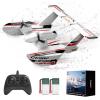 imageDEERC RC Plane for Water Land amp Air Amphibious TriPhibian Aircraft 3CH Remote Control Plane W 2 Batteries 24GHz RTF Airplane Glider for Boy Girl