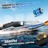 imageDEERC 16 Brushless RC Boat for Adults Hobby Grade 35 KPH Remote Control Racing Boat with 3S Power SelfRighting Metal Drive Shaft 2  2000mAh Batteries and Carrying Case for Lakes and Pools