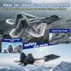 imageDEERC 2CH F22 Raptor RC Plane wiht LightsRemote Control Airplane Fighter Toys24GHz 6axis Gyro Stabilizer RTF Glider Aircraft Jet Plane with 3 BatteriesEasy to Fly for Boys Adults