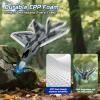 imageDEERC 2CH F22 Raptor RC Plane wiht LightsRemote Control Airplane Fighter Toys24GHz 6axis Gyro Stabilizer RTF Glider Aircraft Jet Plane with 3 BatteriesEasy to Fly for Boys Adults