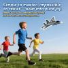imageDEERC 2CH F22 Raptor RC Plane wiht LightsRemote Control Airplane Fighter Toys24GHz 6axis Gyro Stabilizer RTF Glider Aircraft Jet Plane with 3 BatteriesEasy to Fly for Boys Adults