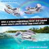 imageDEERC 3CH Amphibious RC Plane for Water Land amp Air Remote Control Airplane Flying Boat Toys24GHz 6axis Gyro Stabilizer RTF Glider Aircraft Jet for Kids Adults Beginners Boys