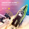 image:imageDEERC 14 Fast RC Boat for Kids amp Adults 20MPH Upgraded Remote Control Speed Boat with 2x1200mAh Batteries SelfRighting Waterproof Boat Toy for Lakes amp PoolsGreen