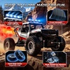 image:imageDEERC DE125 114 RC Rock Crawler 4WD Remote Control OffRoad Monster Truck with Mist Spray Metal Shell LED Lights 24GHz AllTerrain Car 2 Batteries Gifts for Kids amp Adults