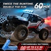 image:imageDEERC DE125 114 RC Rock Crawler 4WD Remote Control OffRoad Monster Truck with Mist Spray Metal Shell LED Lights 24GHz AllTerrain Car 2 Batteries Gifts for Kids amp Adults