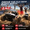 image:imageDEERC DE125 114 RC Rock Crawler 4WD Remote Control OffRoad Monster Truck with Mist Spray Metal Shell LED Lights 24GHz AllTerrain Car 2 Batteries Gifts for Kids amp Adults