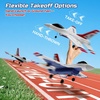 image:imageDEERC 2CH F22 Raptor RC Plane wiht LightsRemote Control Airplane Fighter Toys24GHz 6axis Gyro Stabilizer RTF Glider Aircraft Jet Plane with 2 BatteriesEasy to Fly for Boys AdultsF16 RC Plane