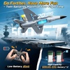 image:imageDEERC 2CH F22 Raptor RC Plane wiht LightsRemote Control Airplane Fighter Toys24GHz 6axis Gyro Stabilizer RTF Glider Aircraft Jet Plane with 2 BatteriesEasy to Fly for Boys AdultsF18 RC Plane