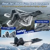 image:imageDEERC 2CH F22 Raptor RC Plane wiht LightsRemote Control Airplane Fighter Toys24GHz 6axis Gyro Stabilizer RTF Glider Aircraft Jet Plane with 2 BatteriesEasy to Fly for Boys AdultsF22 RC Plane