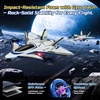 image:imageDEERC 2CH F22 Raptor RC Plane wiht LightsRemote Control Airplane Fighter Toys24GHz 6axis Gyro Stabilizer RTF Glider Aircraft Jet Plane with 2 BatteriesEasy to Fly for Boys AdultsZ68 RC Plane