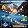 image:imageDEERC 2CH F22 Raptor RC Plane wiht LightsRemote Control Airplane Fighter Toys24GHz 6axis Gyro Stabilizer RTF Glider Aircraft Jet Plane with 2 BatteriesEasy to Fly for Boys AdultsF18 RC Plane
