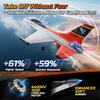 image:imageDEERC 2CH F22 Raptor RC Plane wiht LightsRemote Control Airplane Fighter Toys24GHz 6axis Gyro Stabilizer RTF Glider Aircraft Jet Plane with 2 BatteriesEasy to Fly for Boys AdultsX62A Vista RC Plane