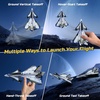 image:imageDEERC 2CH F22 Raptor RC Plane wiht LightsRemote Control Airplane Fighter Toys24GHz 6axis Gyro Stabilizer RTF Glider Aircraft Jet Plane with 2 BatteriesEasy to Fly for Boys AdultsZ68 RC Plane