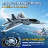 image:imageDEERC 2CH F22 Raptor RC Plane wiht LightsRemote Control Airplane Fighter Toys24GHz 6axis Gyro Stabilizer RTF Glider Aircraft Jet Plane with 2 BatteriesEasy to Fly for Boys AdultsF22 RC Plane