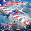 image:imageDEERC 2CH F22 Raptor RC Plane wiht LightsRemote Control Airplane Fighter Toys24GHz 6axis Gyro Stabilizer RTF Glider Aircraft Jet Plane with 2 BatteriesEasy to Fly for Boys AdultsP51 RC Plane