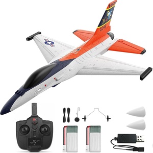image:imageDEERC 2CH F22 Raptor RC Plane wiht LightsRemote Control Airplane Fighter Toys24GHz 6axis Gyro Stabilizer RTF Glider Aircraft Jet Plane with 2 BatteriesEasy to Fly for Boys AdultsX62A Vista RC Plane